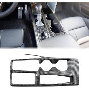 Center Console Gear Shift Panel Frame Cover Trim Compatible with Toyota Camry 2025, Gear Shift Anti-Scratch Panel Frame -North American Version (Carbon Fiber Style)