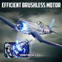 Volantexrc Brushless RC Planes, 4 Channel F4U Corsair RTF RC Airplane Fighter, 6-Axis Gyro wiih 3 Flight Modes, One-Key Aerobatic, Wingspan 500mm Fuselage 396mm, with 3 Batteries, Ideal Park Flyer, 19.69 x 3.94 x 15.75 inches