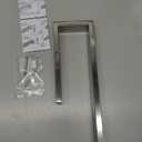 Sayayo Brushed Nickel Towel Ring for Bathroom, 10 Inch Hand Towel Bar Towel Rack Towel Holder Wall Mounted Square, SUS304 Stainless Steel