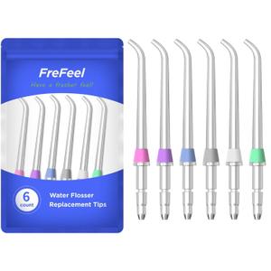 Replacement Heads for Waterpik, Replacement Picks for Water Pik Water Flosser (6 Classic Jet Tips)