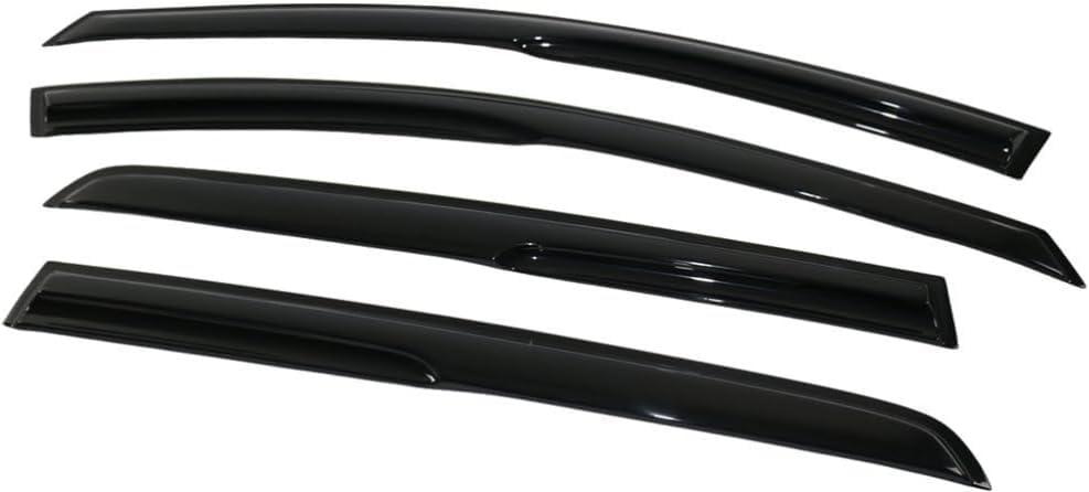 Tape On Window Visors Fits for 2015-2019 Volkswagen MK7 Golf, Golf R & GTI 4Door, Side Auto Window Wind Deflectors, Ventshade, Rain Guards for Cars/Trucks