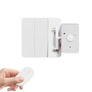 Intelligent Remote Control Switchs,Wireless Smart Light Switch with Remote,One-Paste Installation,No Wiring Needed,Smart Life & Remote Control,Ideal for Renters and Elderly Use.