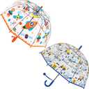 Kids Clear Umbrella for Rain Dome Bubble Umbrellas Windproof for Kids Boys and Girls
