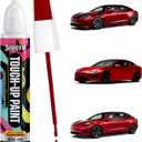 for Tesla PR01 Ultra Red Car Touch Up Paint - Exact Match Scratch Repair Pen for Tesla Model 3 Y S X - Car Paint Chip & Scratch Remover