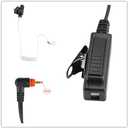 Translucent Acoustic Tube Earpiece PTT/Mic Compatible with Motorola Walkie Talkie (Compatible with SL300)