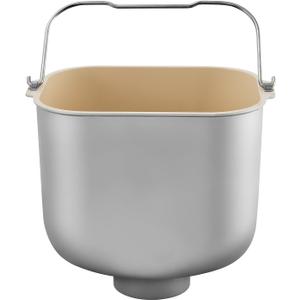 KBS MBF-011 Bread Maker Upgraded Ceramic Bread Pan with Kneading Paddle, 5-Layer Protective Die-Cast Bread Pan, BPA Teflon PTFE Free, KBS Bread Machine Universal Replacement Parts