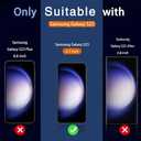 Milomdoi [3+3 Pack] for Samsung Galaxy S23 Privacy Screen Protector Tempered Glass Accessories 3 Pack Privacy Screen Samsung Galaxy S23 5G 3 Pcs camera Lens Protector Case fingerprint Suitable (6.1 Inch)