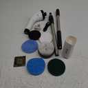 Electric Spin Scrubber Upgraded Battery with Extra-Long Runtime, IPX7 Waterproof Power Cleaner with 7 Brush Heads, 2 Speeds Adjustable Long Handle for Bathroom, Floor, Shower, Tile & Kitchen Cleaning (White)