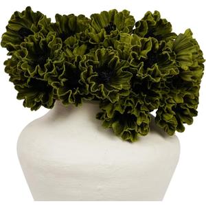 Melorca&Guilla Artificial Flowers,24Pcs 13.5inch Green Poppy Fake Flowers,Real Touch Faux Flowers, Spring Dcor Fake Silk Flowers for Wedding Kitchen Shop Office Home Dcor (24, Green Cornpoppy)