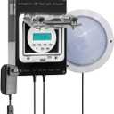 Automatic Chicken Coop LED Light with Timer, Daylight Extender for Hens, IP 65 Waterproof, Warm Light Supplement for Boost Egg Production in Winter