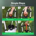 VIVOSUN 3.2 Gallon Lawn and Garden Wheeled Pump Compression Sprayer with Pressure Relief Valve, Labor-Saving Wheel Design