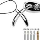 Motorcycle Skull Teardrop Rearview Mirror 8mm 10mm Side Mirrors 360 Degree Chrome Universal Replacement for Harley Touring Softail Dyna Sportster XL 883 1200 Electra Glide