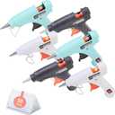 Hot Glue Gun with 30pcs Glue Sticks,20W Mini Glue Gun for Arts Crafts Hot Glue Guns for Kids Hot Melt Arts Craft DIY Glue Gun for Crafts School DIY Arts Home Quick Repairs (Multicolored, 6 Pieces)