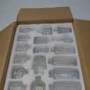 Yirilan Bud Vases Set of 32 PCS, Small Flower Vases for Table Centerpieces, Mini Vases for Single Stem Flowers, Glass Vases for Centerpieces, Wedding & Home Decor, Clear