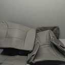 FZJDSD 5PCS Gray Driver & Passenger Bottom & Top Lean Back Leather Seat Covers and Driver Foam Cushion Compatible with Chevy Silverado Tahoe Avalanche Suburban GMC Sierra Yukon 2007-2014