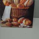 AWPANERAR Kitchen Canvas Wall Art Bread Picture Printing Food Poster Painting Vintage Still Life Artwork Dining Room Kitchen Restaurant Decor (White, (16.00" x 16.00"))