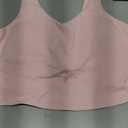 THE GYM PEOPLE Womens' Sports Bra Longline Wirefree Padded with Medium Support (Small, Pink)