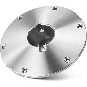 9" x 9" Boat Seat Base Aluminum Alloy Material Fits 2" or 2 3/8" Pin Post Sockets SP-68914 Heavy Duty Boat Seat Pedestals Compatible with Attwood Swivl-Eze Boat Seat Mounts Fits Most Boats