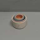 Moonkie Stacking Cups Toy, Fun Educational Baby Toys Silicone Soft Teething Toy, Age 6+ Months, 7 Piece Set (Fine Day)