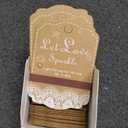 100pcs Rustic White Lace Wedding Sparkler Tags with Match Holder and Striker Send Off Exit Tags for Wedding, Kraft Paper