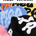 Y2k Beanie Monogrammed Graphic Winter Knit Hat Ideal Gift for Hip-hop Rapper
