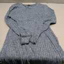 OFEEFAN Fall Dresses for Women 2026 Long Sleeve Crew Neck Sweater Dress (Blue, M)