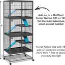 MidWest Homes for Pets Ferret Nation Add-On Unit Small Animal Cage, No Stand, Expands Models 181 or 182