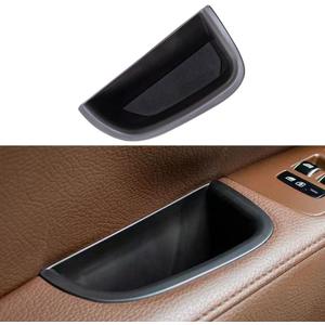 Front Row Door Side Storage Tray Compatible, for Volvo XC90 2015-2024,V90 2017-2025,Armrest Phone Container Door Organizer Handle Pocket Tray Insert Glove Pallet Accessories 2 (Black)