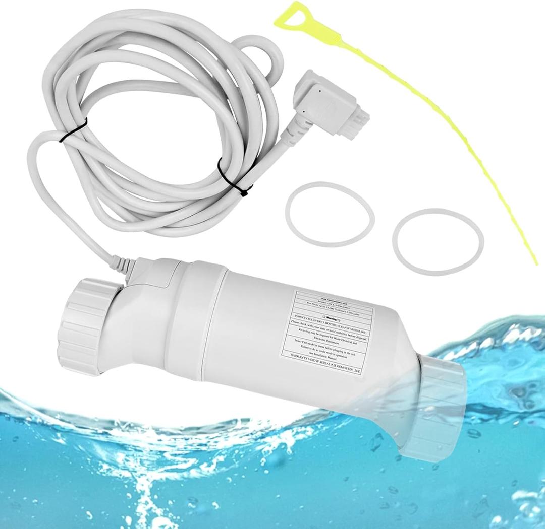 Salt Water Pool Chlorinator System Compatible with Hayward Chlorinator Turbo Cell T-3 T-Cell-3 Replacement W3T-Cell-3 Salt Chlorine Generator Salt Cell for Pool up to 15,000 Gallons (15000 Gallons)