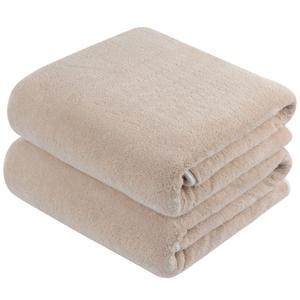 Bkinhwa bath Towels Large Bath Sheets Towels for Adults Bath Towel for Bathroom Multi Coloured 530g Thickened Coral Fleece Aldult Soft Comfortable Does Not Fade (70x140cm,Brown) 2 prs