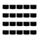 20Pcs Rubber End Caps ID 25mm (1 inch) Black Flexible Protective Caps Soft Elastic Dustproof Cover for Rod Tube Screw Bolt