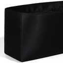 Silk Tote Bag Organizer Water-Resistant Fits Herbag 19/31/39 Insert Organizer Shaper with Pocket Protector(Black,19)