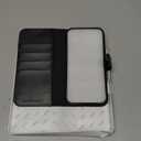 TUCCH Case Wallet for iPhone 14 Pro Max, [TPU Shockproof Inner Shell], PU Leather [RFID Blocking] 4 Card Holder Magnetic Stand Protective Cover Compatible with iPhone 14 Pro Max 6.7", Black & White