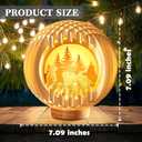 Light Up Easter lights with USB Charging for Tabletop, Paper Carving Easter Decorations indoor for Home, Easter Table Decor Lamp,Easter Gifts for Kids,Easter Basket Stuffers for Adult Boys Girls Teens