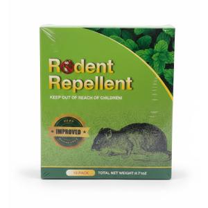 Rodent Repellent 10 Pack Peppermint Oil, Cinnamon Oil, Garlic Oil, Citronella Oil