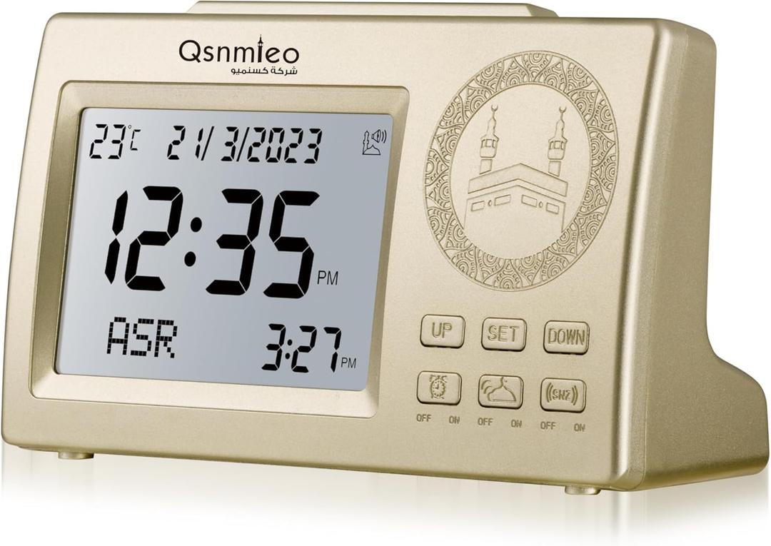 Azan Clock for Prayer with Sound - Athan Clock for Home - Prayer Clock Adhan Clock for USA Muslim for Home