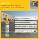 SIKA Sikaflex-1A Joint Sealant, Limestone, for Green and Damp Concrete, Premium Polyurethane Adhesive for Joints, Fast Cure, 10.1 fl. oz Cartridge