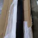 FloatiCasa Floating TV Stand Matte Finish, 55'' Wall-Mounted TV Cabinet, Floating TV Console, Under TV Shelf with 3 Doors for Living Room Bedroom(Walnut+Black)