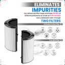 Bagean 360 Combi Glass HEPA Filters Compatible with Dyson Air Purifier Filter TP07 HP07 TP10 HP10 Pure Cool Hot Fan Dyson Filter Replacement - H13 True HEPA and Carbon Purifies 99.98% Particles (1-Pk)