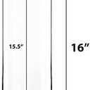 CYS EXCEL Cylinder Clear Glass Vase (H-16" D-6") | Multiple Size Choices Glass Flower Vase Centerpieces | Hurricane Floating Candle Holder Vase