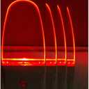 GREENIC Plug in LED Night Light Lamp 4 Pack with Light Sensor RED