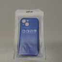 LoeoeL for iPhone 13 Mini Phone Case Silicone, Minimalist Ultra Thin Slim Soft Rubber Gel Solid Color Matte TPU Cute Case for Women Men, Girly Plain Aesthetic Design & Camera Cover, Royal Blue