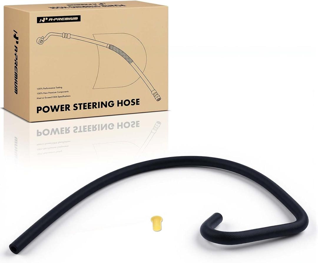 A-Premium Power Steering Return Hose Line Assembly Compatible with Chevrolet Silverado 1500 2500 3500 & GMC Sierra 1500 2500 & Cadillac & Hummer, 5.3L 6.0L 6.6L 8.1L, Hydraulic Brake Booster To Pump