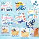 6 Pcs Funny Ship Cruise Door Magnets Decorations Magnetic | Strong Magnet Grip, Firm Sticking without Slipping Off, Magnet Stickers for Carnival, Party, Fridge, Stateroom Cabin Door