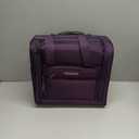 TPRC Smart Under Seat Carry-On Luggage with USB Charging Port, Purple, Underseater 15-Inch, Purple