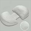 Wedge Pregnancy Pillow for Sleeping, Maternity Body Support Pillow for Back, HIPS, Belly, Legs, Adjustable Cooling & Silky Soft Pregnancy Pillow, Removable Pillow Cover,G