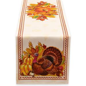 YiHomer Fall Thanksgiving Tabletop Collection for Kitchen Dining Decoration Parties Harvest, Harvest Party, Table Runner, 14 x 72