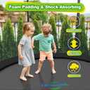 Trampoline Pad, 10FT Trampoline Replacement Safety Pad, Universal Trampoline Pads, Spring Cover, Waterproof, Tear Resistant, Round Arch Trampoline Parts for Kids