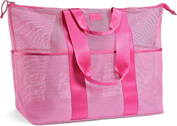 Fit & Fresh The Shore Thing™ XL Marine Grade Mesh Beach Bag, Extra Large Beach Tote, Durable, Sandproof Oversized Pool Bag 3-Pack
