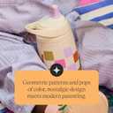 Tommee Tippee Active Straw Toddler Cups, 9 oz, Insulated Sippy Cups For Toddlers 1-3, Silicone Straw and Leak-Proof Valve, Mint and Beige, Pack of 2